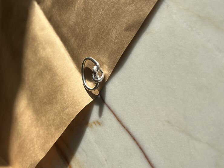 Tied Heart Ring