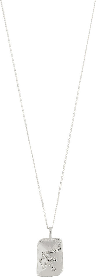 AQUARIUS recycled Zodiac Sign necklace, silver-plated
