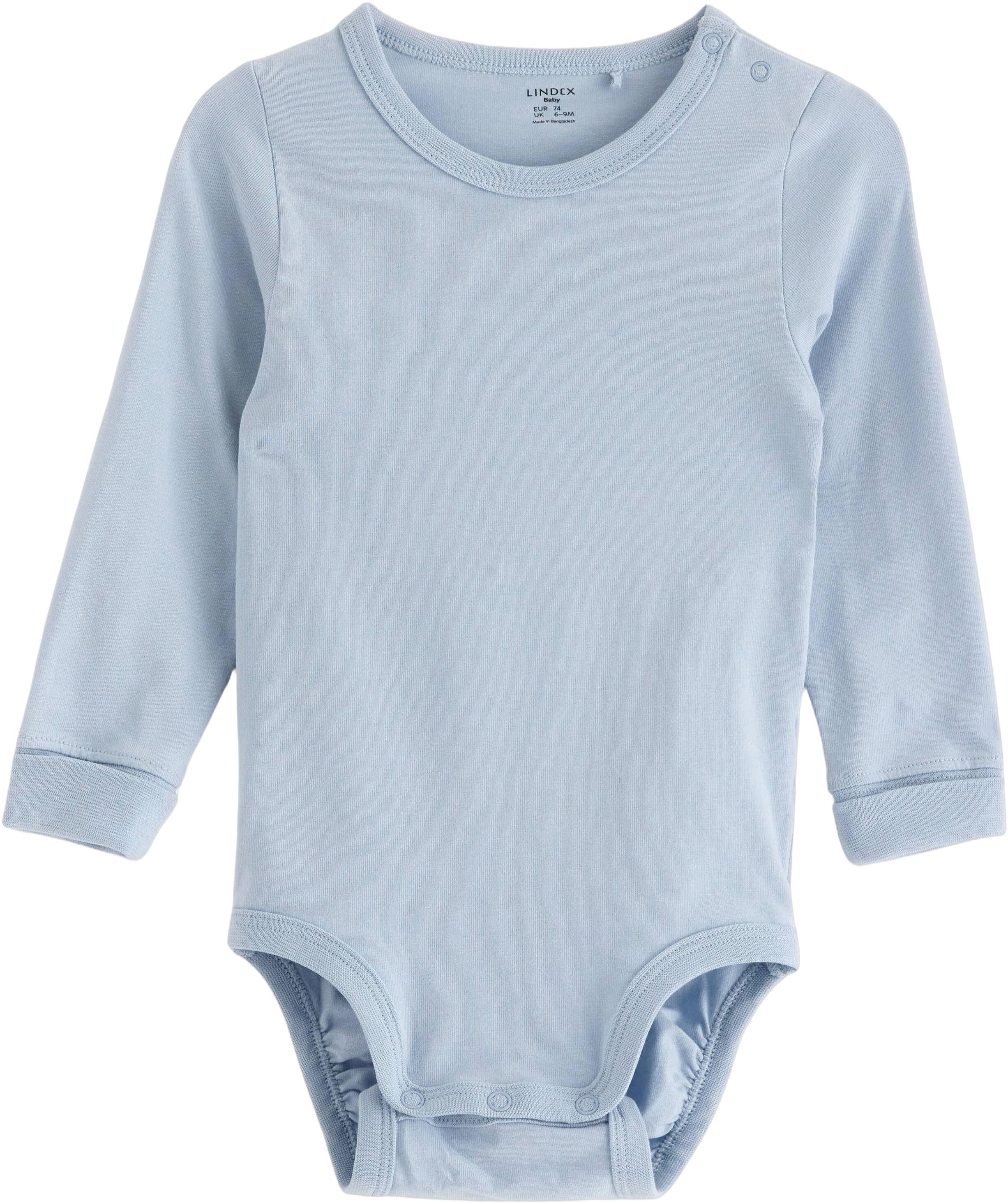 Babybody i bomullsjersey med lange