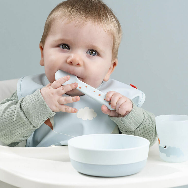 Hagesmæk m/Velcro Playground Blå
