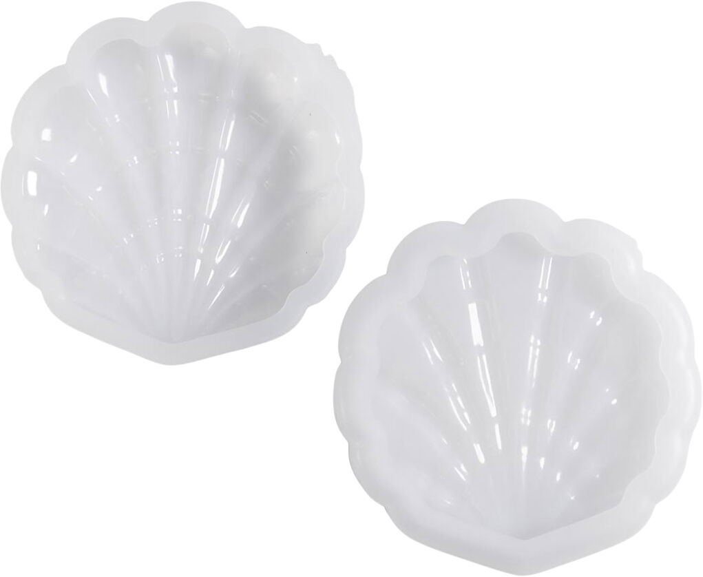 Silikoneform, Musling, H: 3 cm, L: 13,2 cm, B: 13,3 cm.