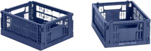 HAY Colour Crate Mini-Set of 2-Dark blue