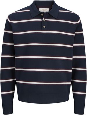 JORATOCHA KNIT STRIPE POLO JNR