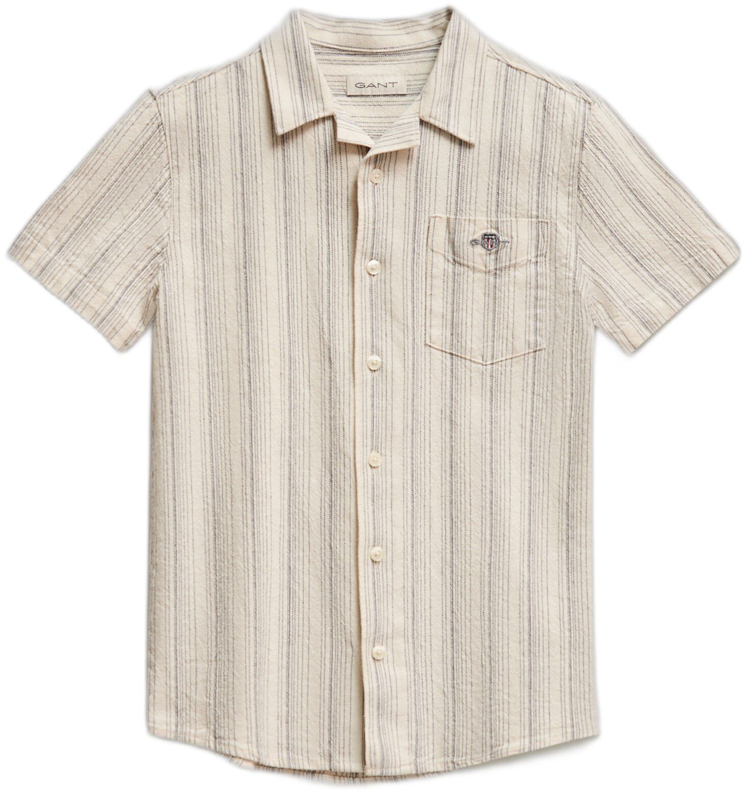 Shield Striped Linen Blend SS Shirt