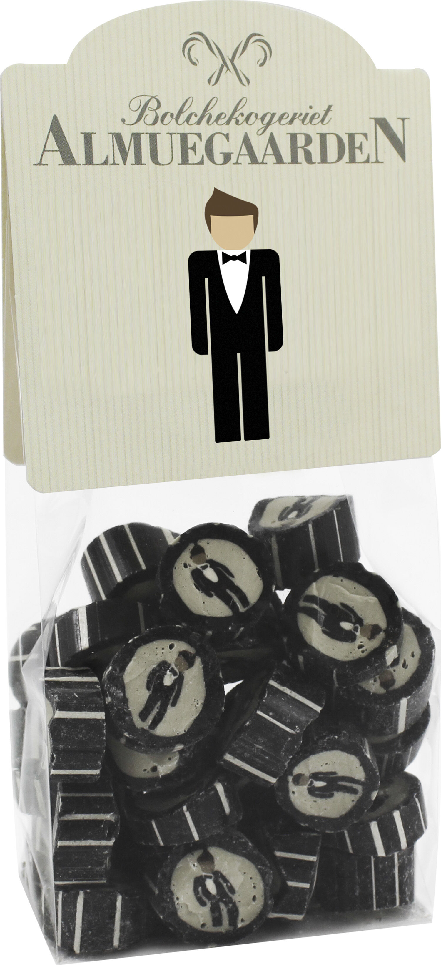 Mand (Konfirmand / Gom) bolcher med smag af anis og salt