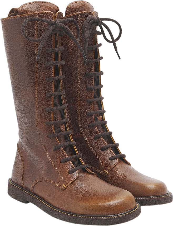 Langskaftet sn&oslash;rest&oslash;vle med kontras