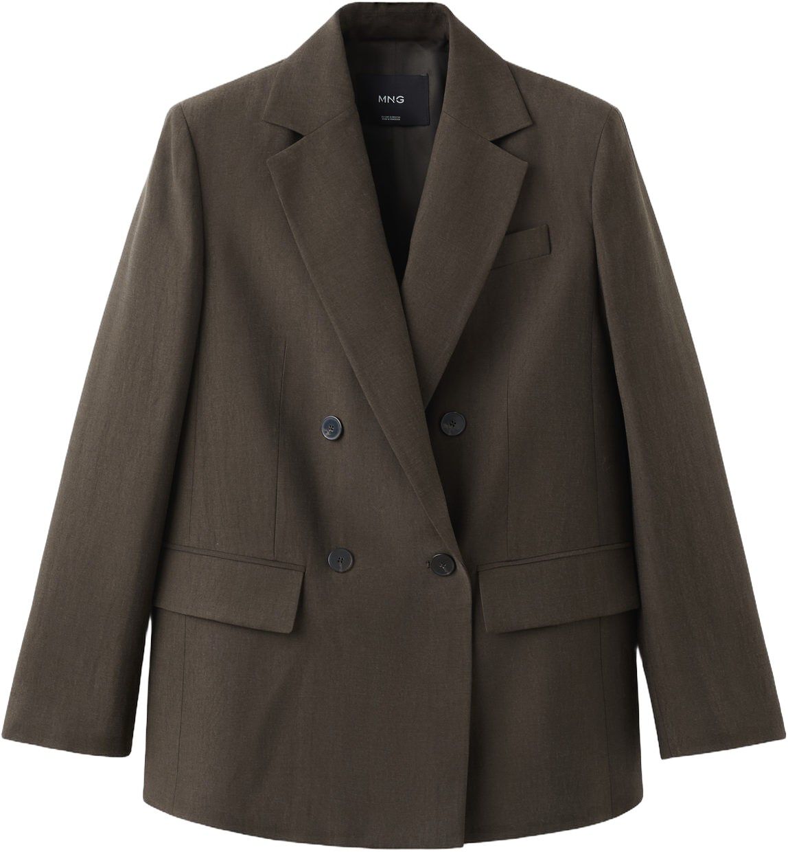 Straight-fit lyocell suit jacket
