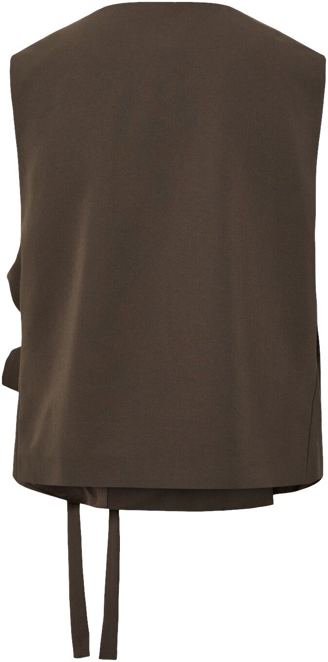 Pcemy Tailored Vest W. Tie Detail