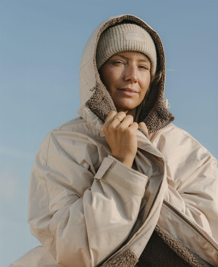 Cartel x Monday Bliss Winterswim Changing Robe - Sand