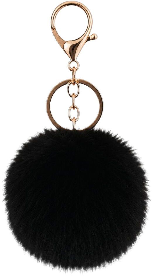 black fur keyhanger