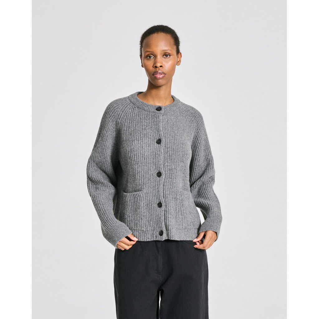 Augusta L/S Cardigan Lambswool Knit