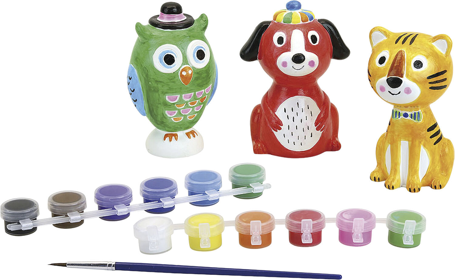 Vilac - Gipsfigurer - Mal dyrene