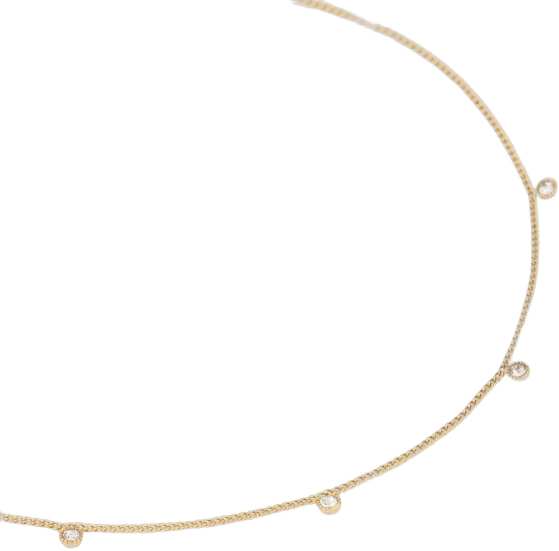 Necklace five rhinestones