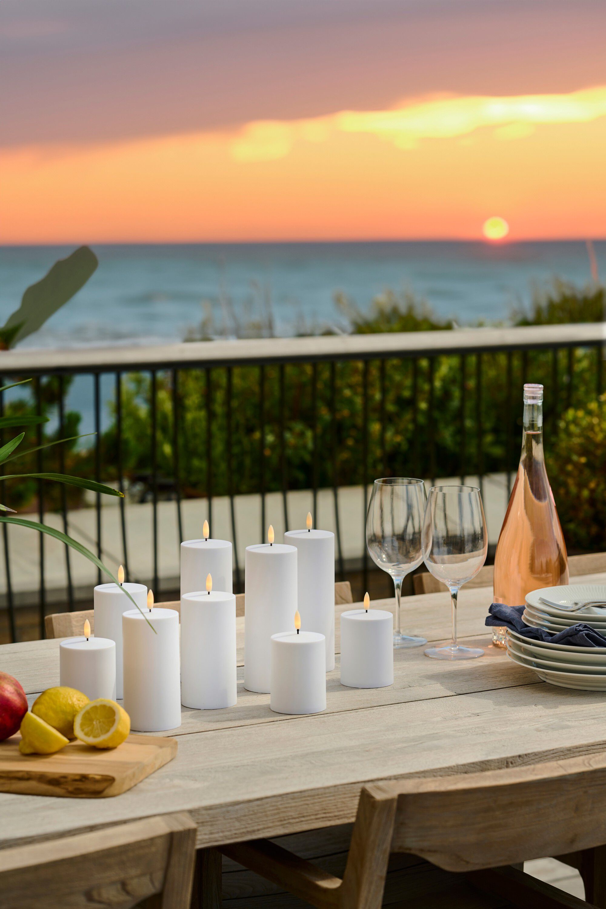 Sille Solar 3 stk. s&aelig;t,&Oslash;7,5xH10/15/20cm