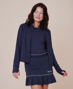 Baseline long sleeve zip jacket - Ocean
