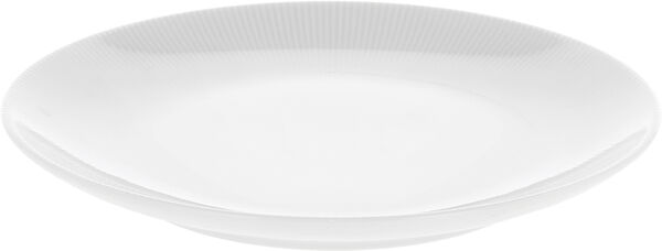 Tallerken flad Eventail 21 cm Hvid