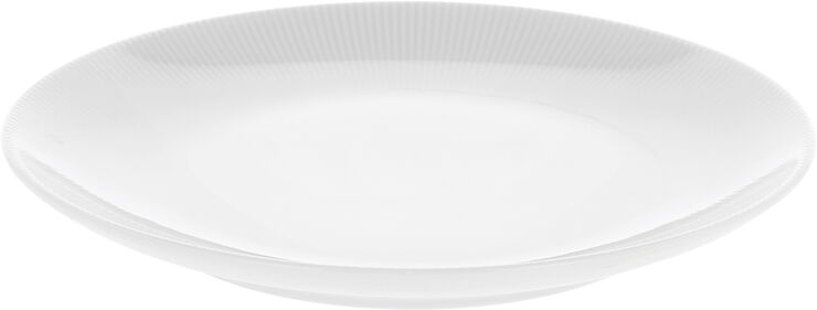 Tallerken flad Eventail 21 cm Hvid
