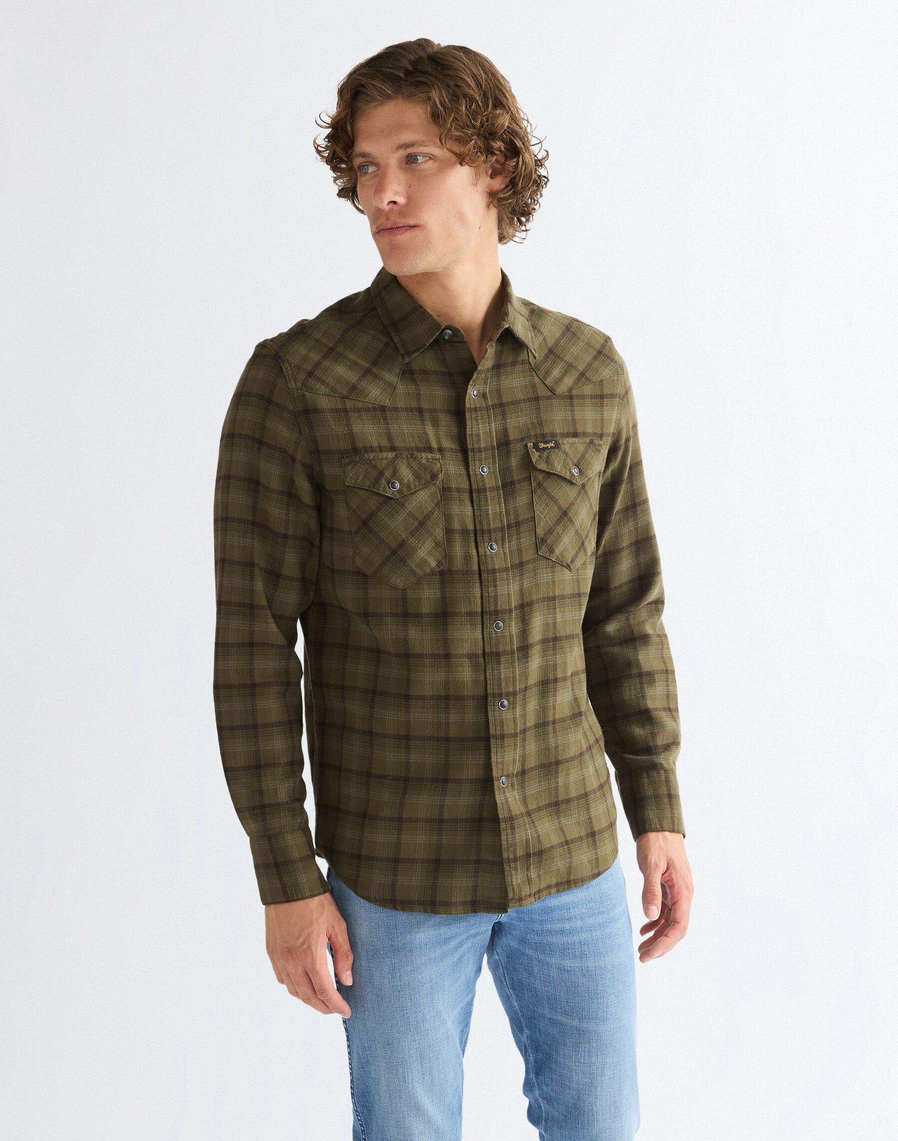 WESTERN_SHIRT OLIVE_NIGHT
