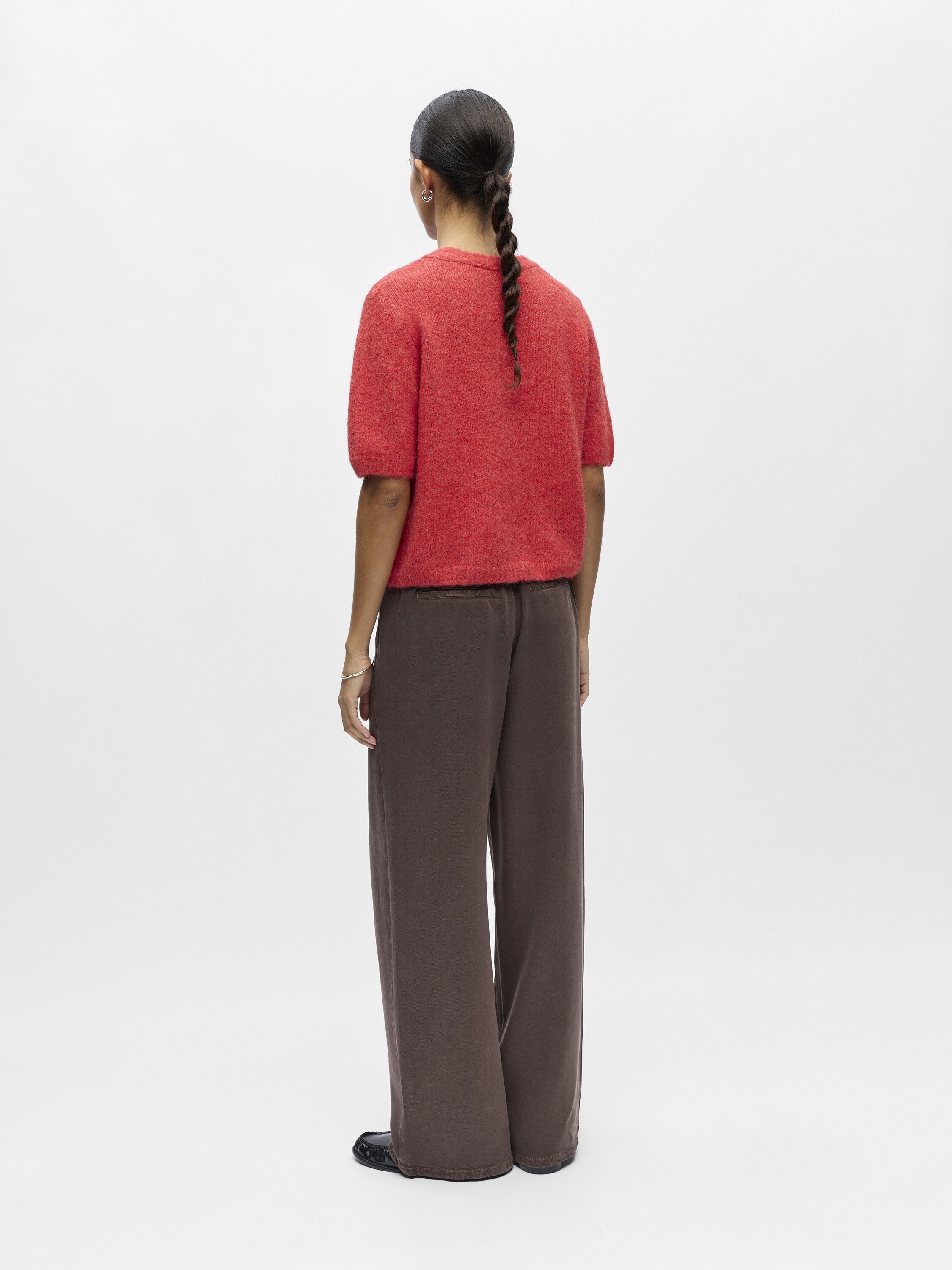 OBJSAGGIA RE SS V-NECK KNIT CARDIGA