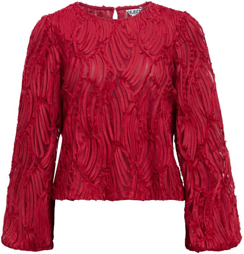Objlucie L/S Re O-Neck Top Noos