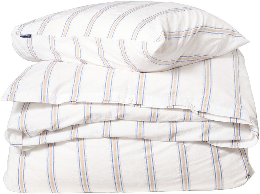Dobby Striped Washed Cotton Percale Bed Set