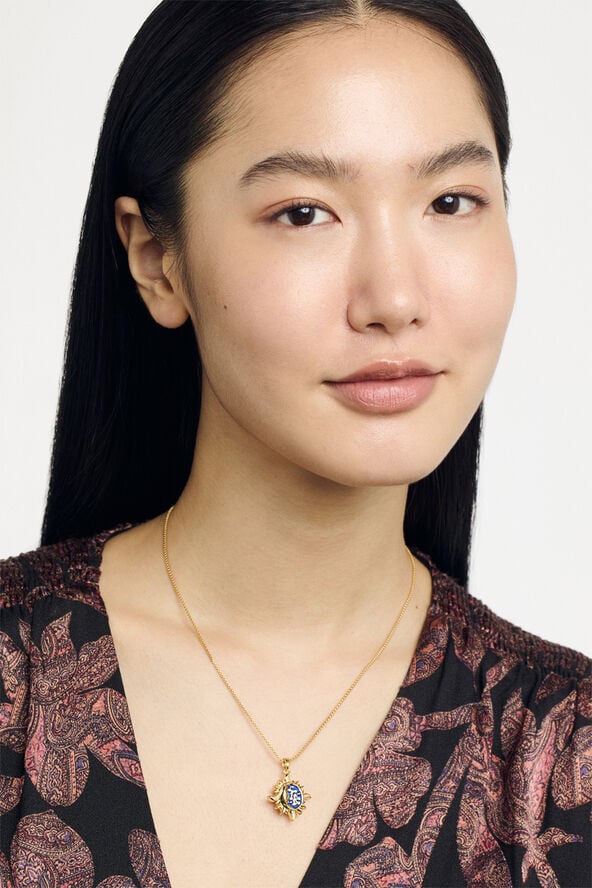 DELEST Sun Moon Crystal Pendant