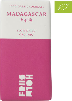 Madagascar Slow Dried 64 %, 100 g, økologisk