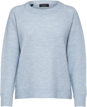 SLFLULU LS ALPACA BLEND KNIT O-NECK B NOOS