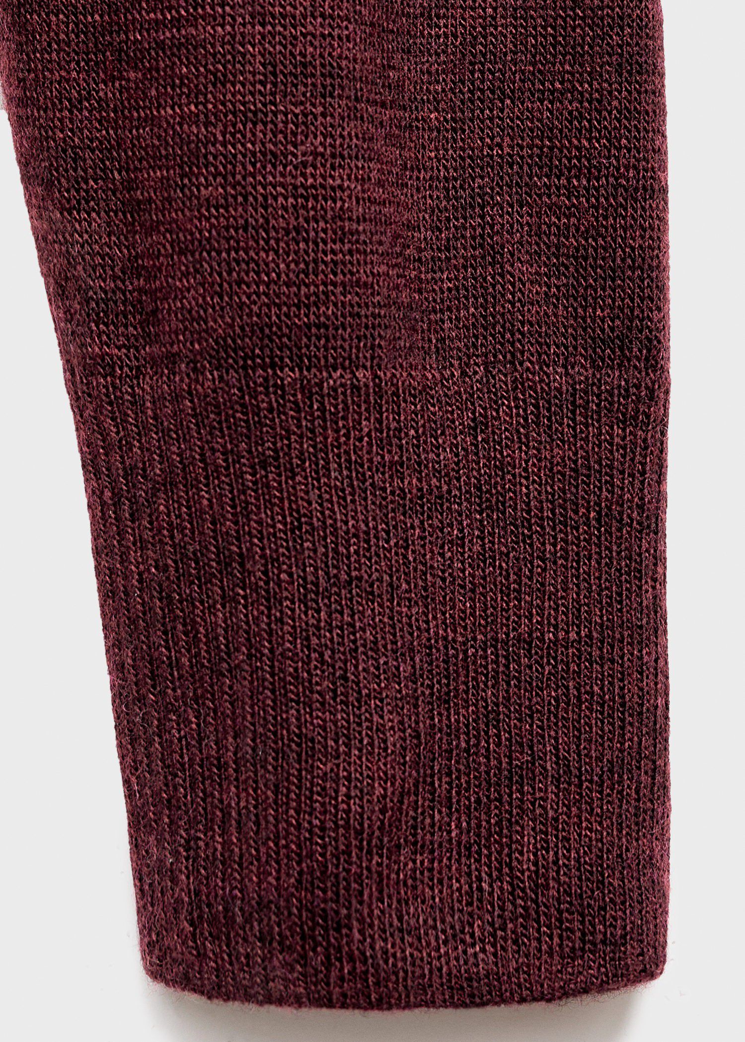 V-neck sweater with scarf