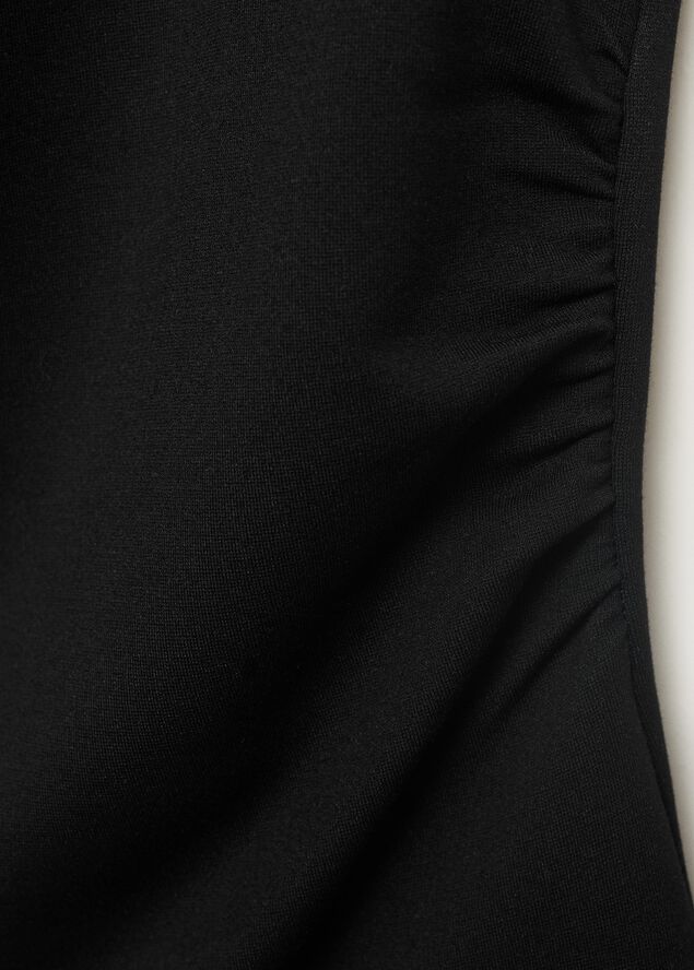 Asymmetrical draped top