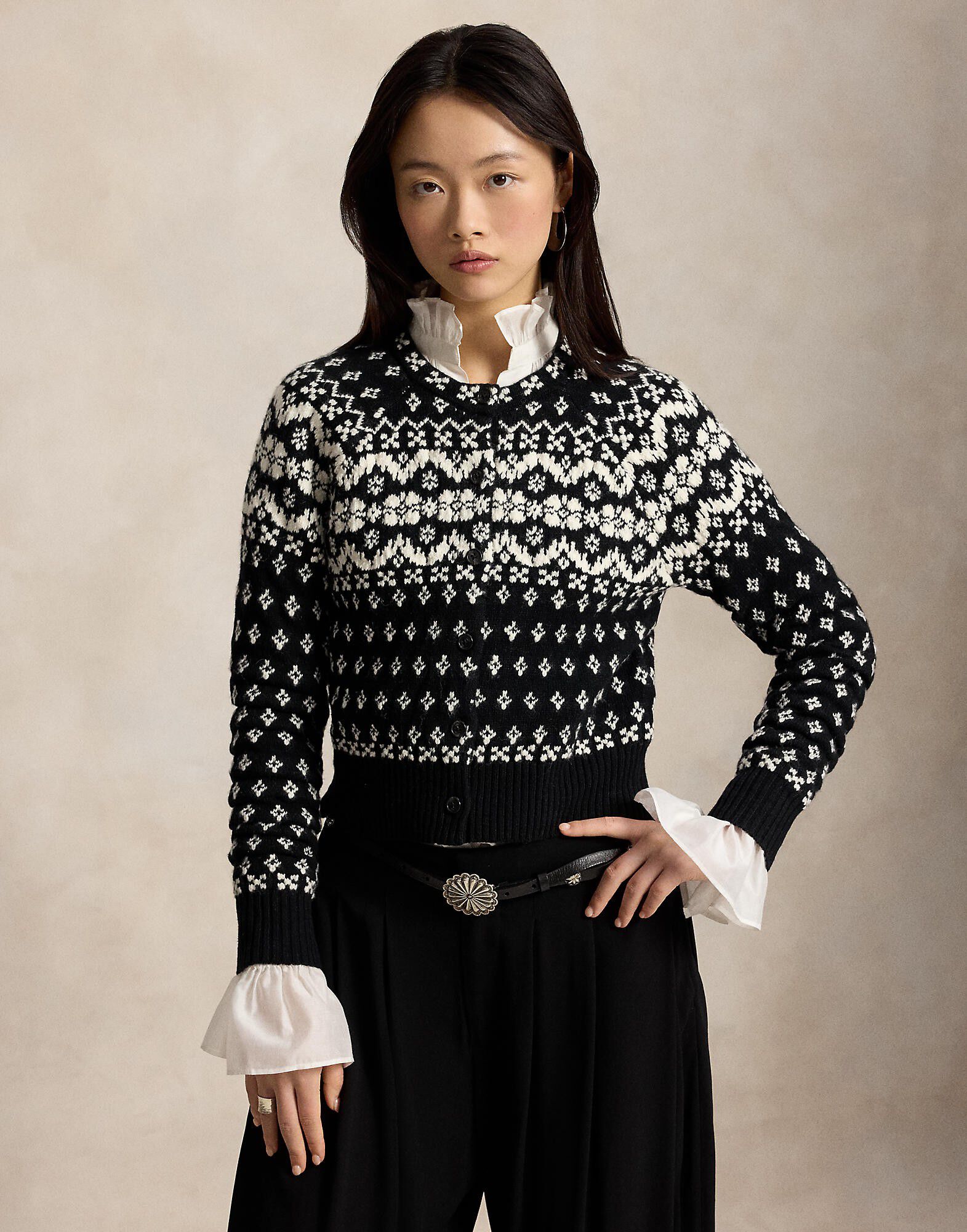 WOOL/COTTON-SWEATER-CARDIGAN