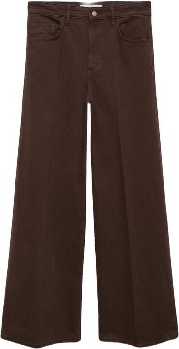 High-waisted wide-leg jeans