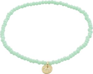 INDIE bracelet mint green, gold-plated