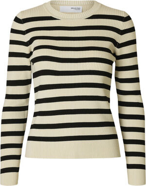 SLFMALI LS KNIT O-NECK EX