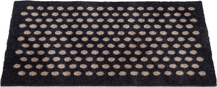 Måtte 40x60 cm, dot sort/sand