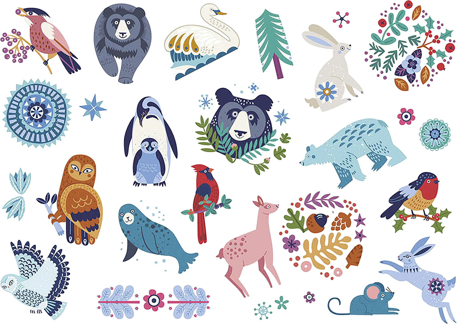 Auzou - Little Tattoos - Nordic Animals