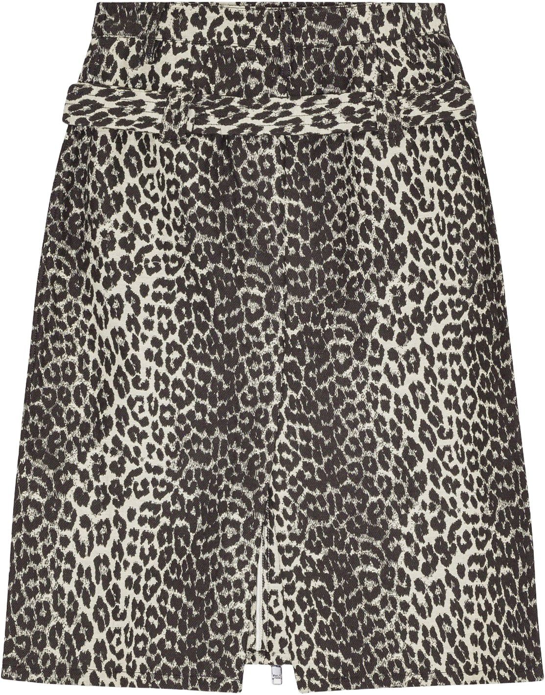 Cotton Tweed Midi Skirt