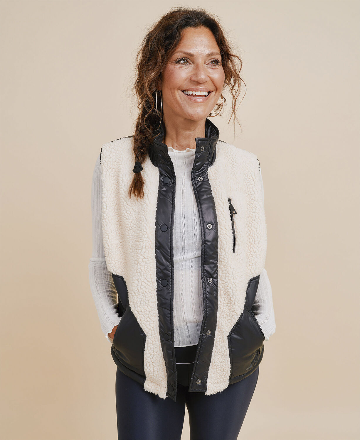 Glacier Fleece Vest - Nero