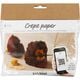 Mini DIY Kit Crepepapir, Valmuer, Stræk/crepe: 180%, 105 g.