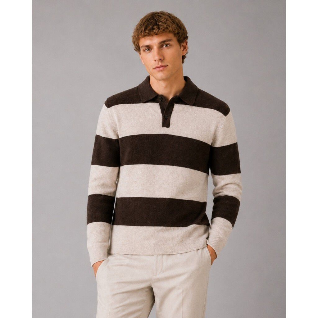 Marvin cashmere polo knit