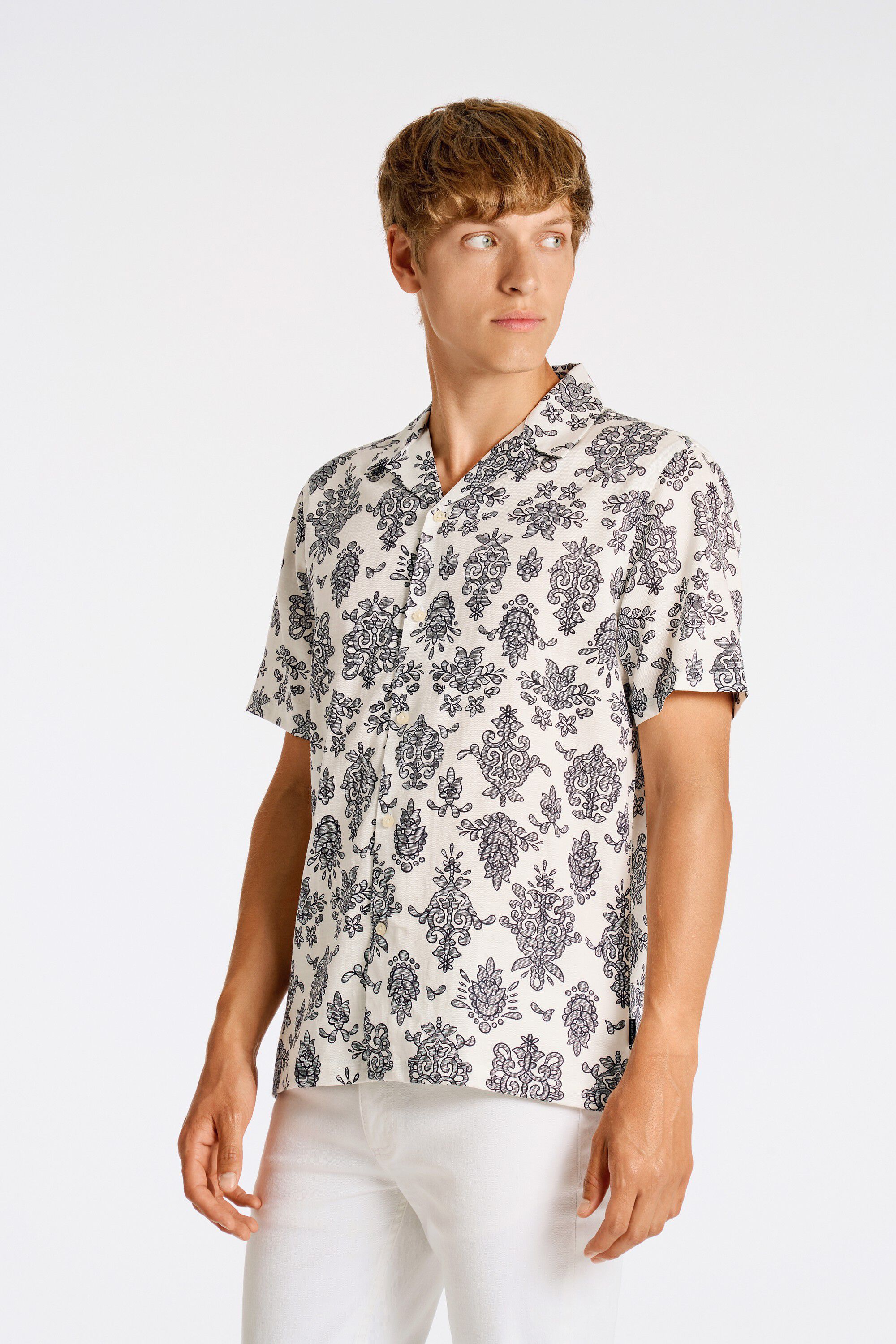 Cotton/Lyocel AOP shirt S/S