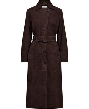 Esi 8 Trench coat - 100% Lamb suede LWG