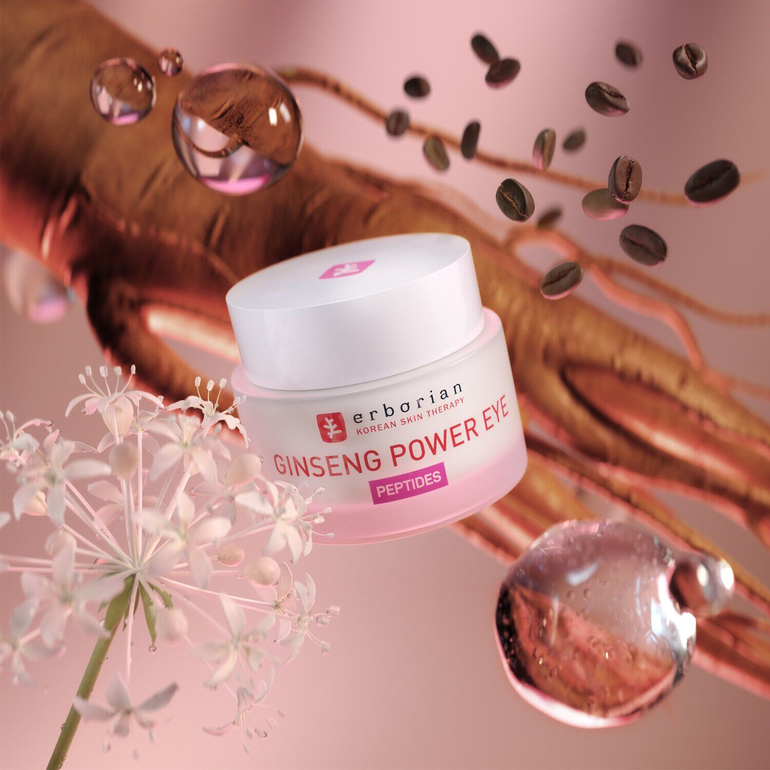 Ginseng Power Eye  Udglattende &oslash;jencreme  fine linjer og rynker