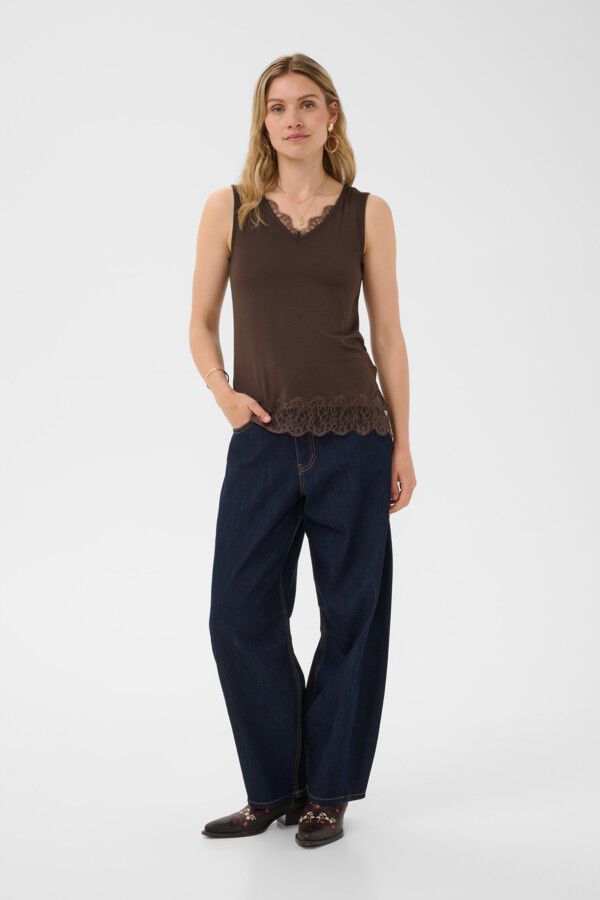 CRAlvaia Jersey Lace Top