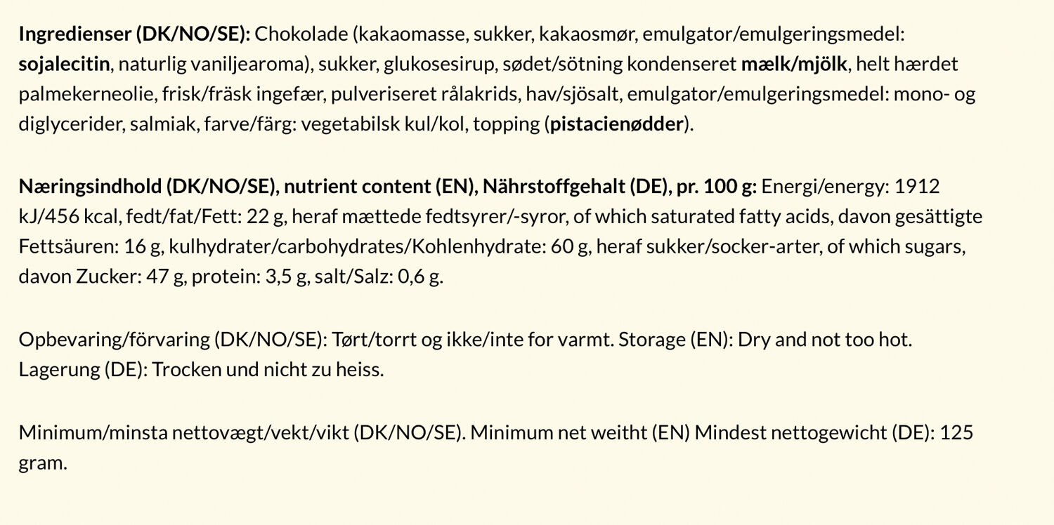 Gr&oslash;n Symfoni, &aelig;ske 125 gr.