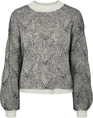 PCJENNA LS O-NECK KNIT NOOS BC