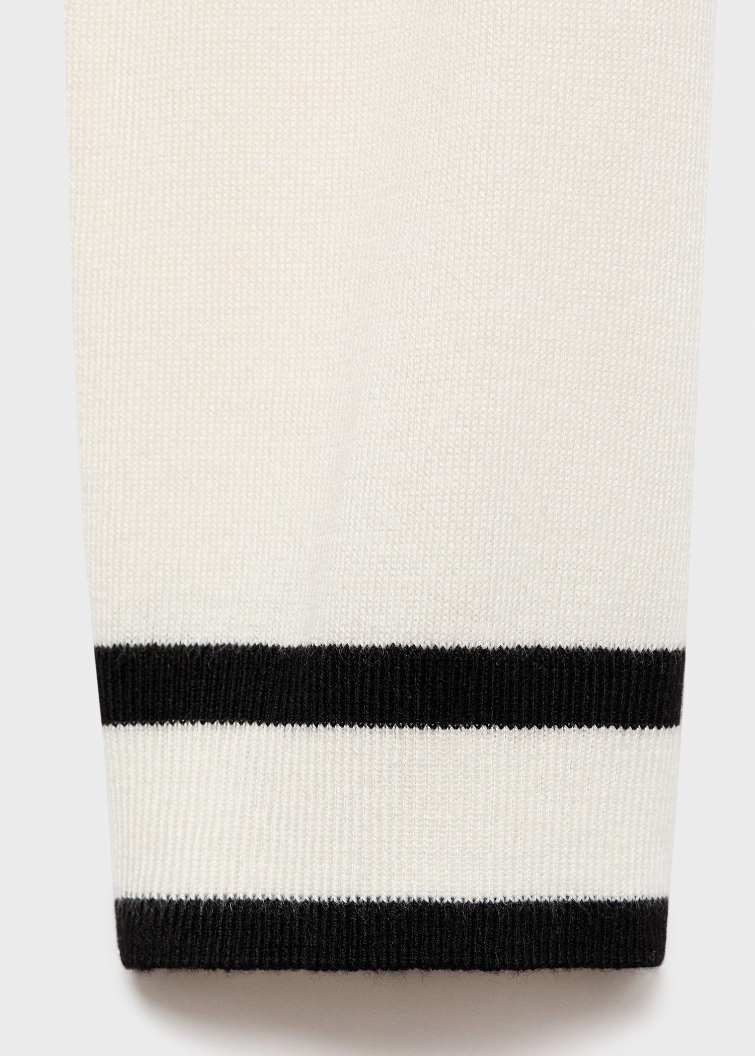 Contrast stripe cardigan