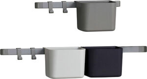 Opbv. holder 3 pk,1 lang,1 kort skinne, Dusty Grey