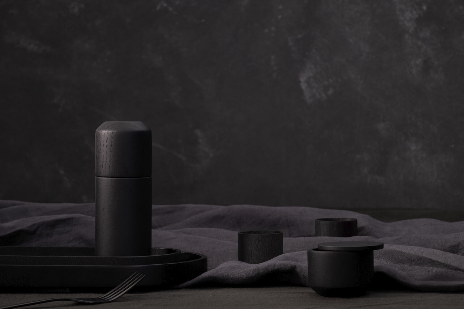 Wood Tray, Small, Black Oak, 11x23x2 cm