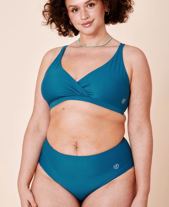 Ubud højtaljet bikini underdel - Teal